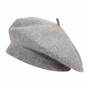 Wool Beret Hat Classic Solid Color French Beret For Women (melange Grey)🖤